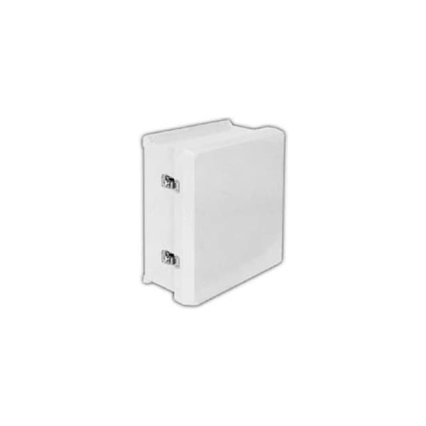 Vynckier Enclosure Systems Twist Latch Electrical Enclosures, 17.32 in H, 6.6 in D, 15.32 in W, NEMA 4X, Fiberglass VJ1614HWLL2 - main